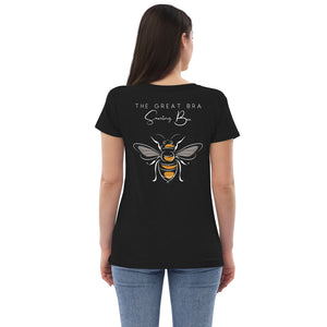 Bee recycled v-neck t-shirt relaxed fit